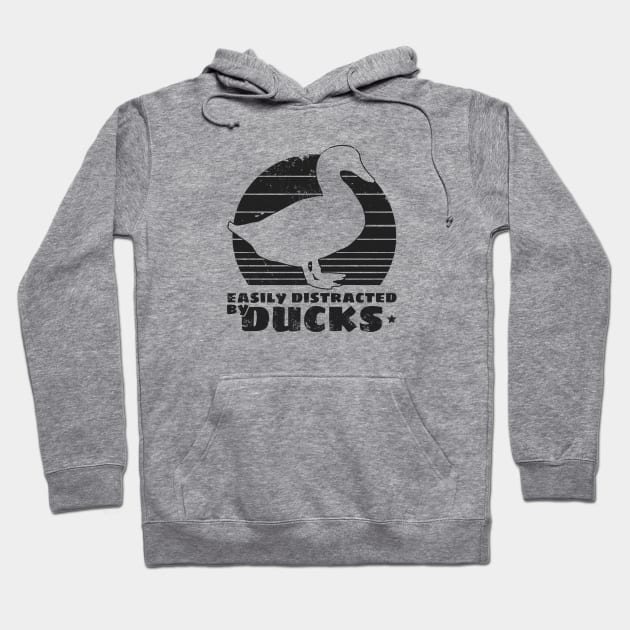 Easily Distracted By Ducks Hoodie by Zen Cosmos Official